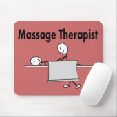 Massage Therapist Stick Person Muismat (Met muis)