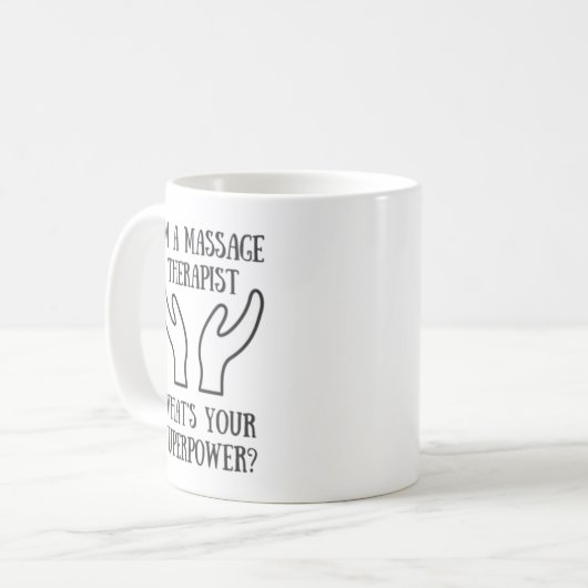 Massage Therapist Superpower Mok (Voorkant links)