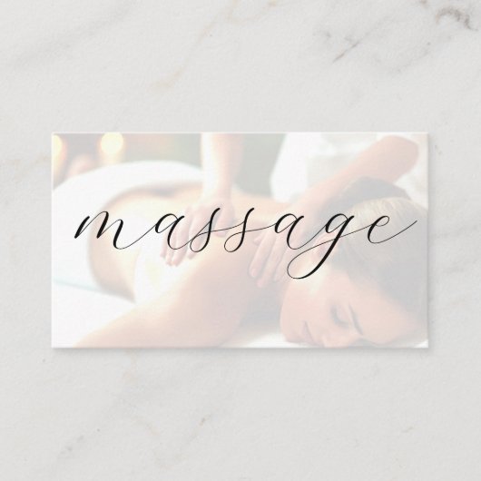 Massage Therapist Trendy Visitekaartjes (Voorkant)