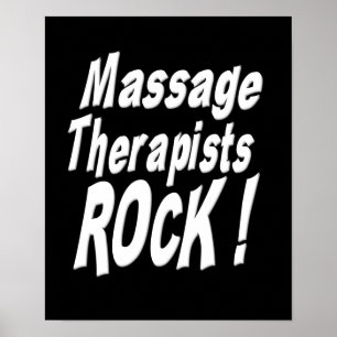 Massage Therapisten Rock! Poster afdrukken