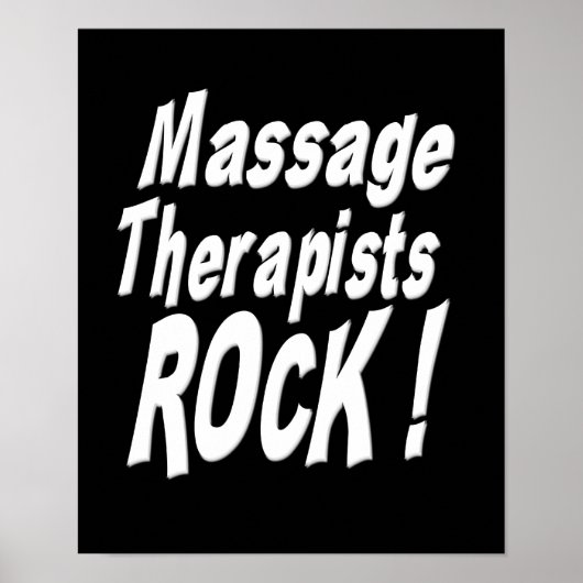 Massage Therapisten Rock! Poster afdrukken (Voorkant)
