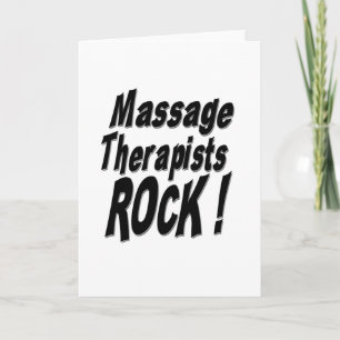 Massage Therapisten Rock! Wenskaart Kaart