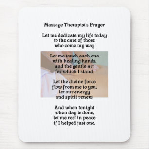 Massage Therapistische gebeden Mousepad Muismat