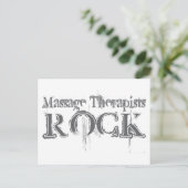 Massage Therapists Rock Briefkaart (Staand voorkant)