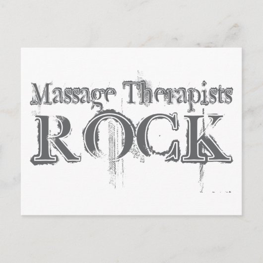 Massage Therapists Rock Briefkaart (Voorkant)