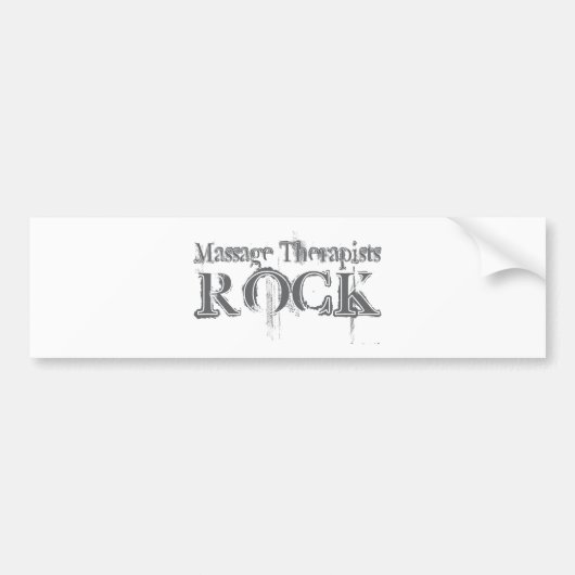 Massage Therapists Rock Bumpersticker (Voorkant)