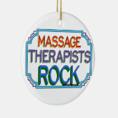 Massage Therapists Rock Keramisch Ornament (Rechts)