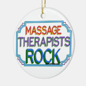 Massage Therapists Rock Keramisch Ornament (Links)