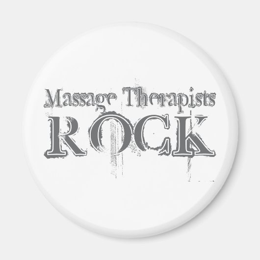 Massage Therapists Rock Magneet (Voorkant)