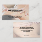 Massage Therapy Appointment Card Afsprakenkaartje (Voorkant / Achterkant)