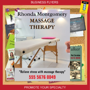 Massage Therapy Business Adverteren brochure