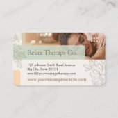 Massage Therapy Business Card Visitekaartje (Voorkant)