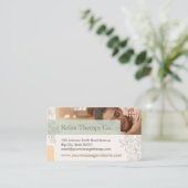 Massage Therapy Business Card Visitekaartje (Staand voorkant)