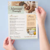 Massage Therapy Flyer Template (Hand)