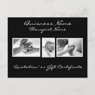 Massage Therapy Gift Card Briefkaart