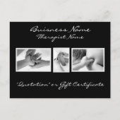 Massage Therapy Gift Card Briefkaart (Voorkant)