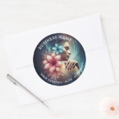 Massage Therapy Healing Hands Energy Spa Dank u Ronde Sticker (Envelop)