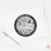 Massage Therapy Healing Hands Energy Spa Dank u Ronde Sticker (Envelop)