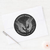 Massage Therapy Healing Hands Energy Spa Dank u Ronde Sticker (Envelop)