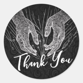 Massage Therapy Healing Hands Energy Spa Dank u Ronde Sticker