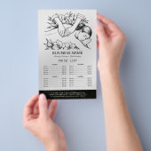 Massage Therapy Healing Hands Energy Spa prijslijs Flyer (Hand)