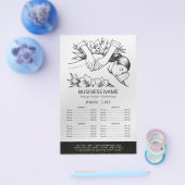 Massage Therapy Healing Hands Energy Spa prijslijs Flyer (Enkel)