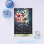 Massage Therapy Healing Hands Energy Spa prijslijs Flyer (Enkel)