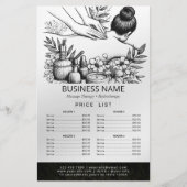 Massage Therapy Healing Hands Energy Spa prijslijs Flyer (Voorkant)