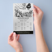 Massage Therapy Healing Hands Energy Spa prijslijs Flyer (Hand)