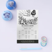 Massage Therapy Healing Hands Energy Spa prijslijs Flyer (Enkel)