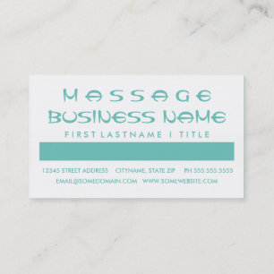 MASSAGE THERAPY-klantbeoordeling (kwadraten) Klantenkaartje