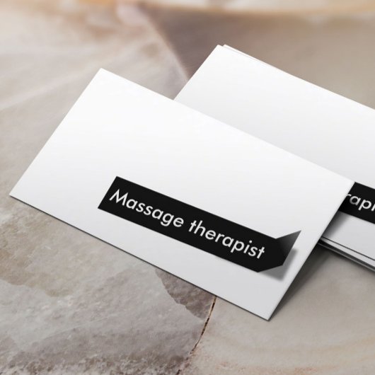 Massage Therapy Minimalist Plain Visitekaartje