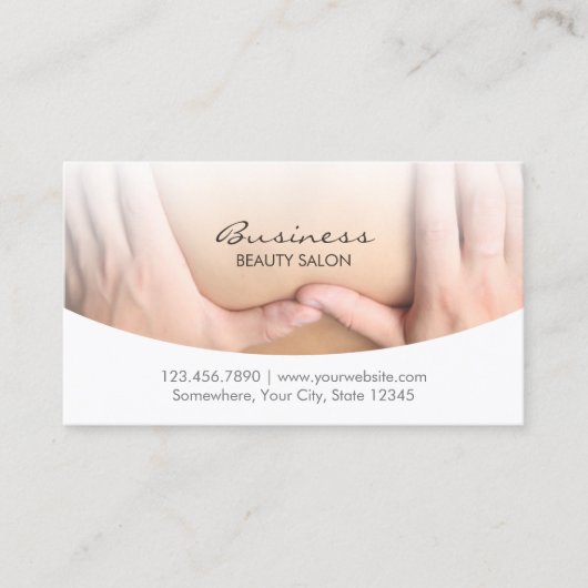 Massage Therapy Salon SPA Benoeming Afsprakenkaartje (Voorkant)
