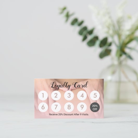 Massage Therapy Spa 10 Punch Customer Loyalty (Staand voorkant)