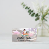 Massage Therapy | Spa Oils Salts Visitekaartje (Staand voorkant)