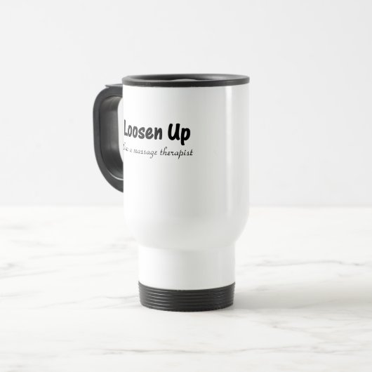 Massage Therapy Travel Mug Reisbeker (Voorkant links)