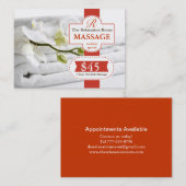 Massage Therapy Voucher Kortingskaartje (Voorkant / Achterkant)