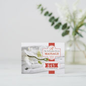 Massage Therapy Voucher Kortingskaartje (Staand voorkant)