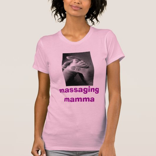 massage van afbeelding voet, massagemma t-shirt (Voorkant)