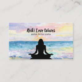 *~* Massage van Reiki Master Ocean Sunrise Meditat Visitekaartje