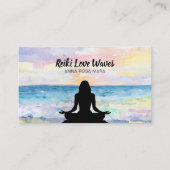 *~* Massage van Reiki Master Ocean Sunrise Meditat Visitekaartje (Voorkant)