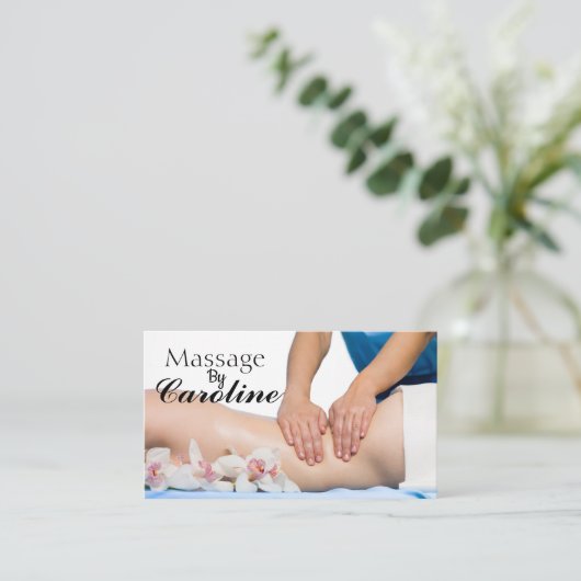 Massage Visitekaartje (Staand voorkant)