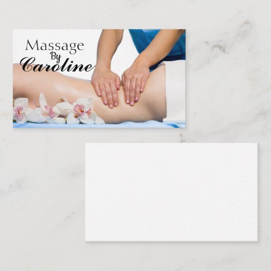 Massage Visitekaartje (Voorkant / Achterkant)