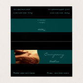 Massage Visitekaartje (Buitenkant ongevouwen)