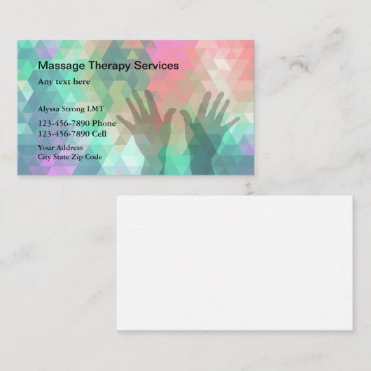 Massage Visitekaartjes (Voorkant / Achterkant)