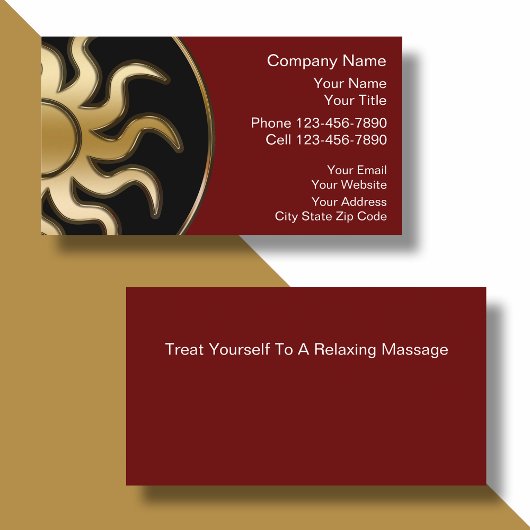 Massage Visitekaartjes