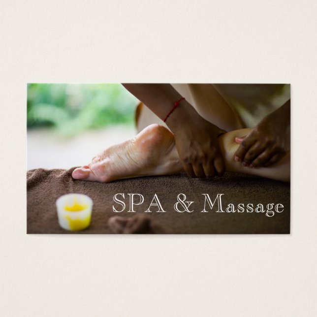 Massage Visitekaartjes (Voorkant)