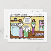 Massage waslijst "Een aanraking met Humor" Briefkaart (Voorkant / Achterkant)