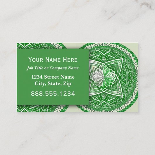 Massage Wellness Healer Professional Executive Visitekaartje (Achterkant)