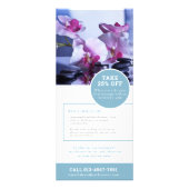 Massage wellness wellness promotionele marketing b reclamekaart (Achterkant)